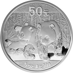 2010年5oz熊貓銀幣