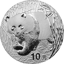2002年1oz熊貓銀幣