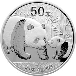 2011年5oz熊貓銀幣