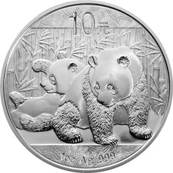 2010年1oz熊貓銀幣