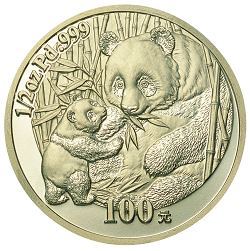 2005年1/2oz熊貓鈀金幣