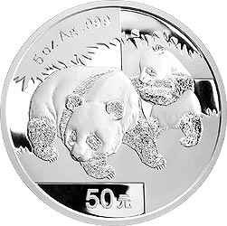 2008年5oz熊貓銀幣