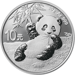 2020年30克熊貓銀幣