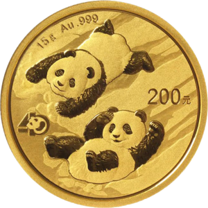 2022年15克熊貓金幣