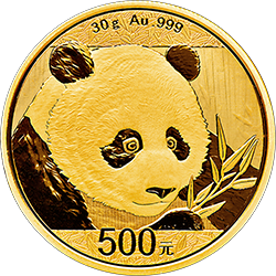 2018年30g熊貓金幣