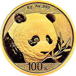 2018年8g熊貓金幣