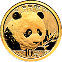 2018年1g熊貓金幣
