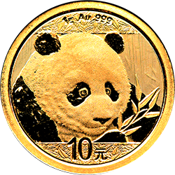 2018年1g熊貓金幣