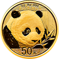 2018年3g熊貓金幣
