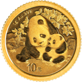 2024年熊貓金幣1克