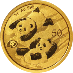 2022年3克熊貓金幣