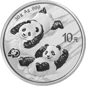 2022年30g熊猫銀幣