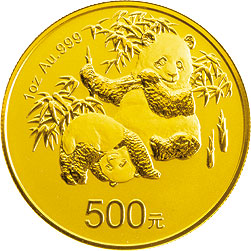 2012年中國熊貓金幣發行30週年1oz金幣