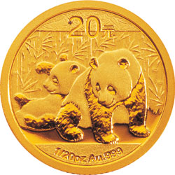 2010年1/20oz熊貓金幣