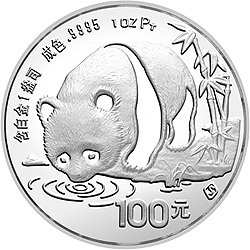 1987年1oz鉑金熊貓幣