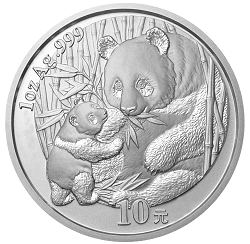 2005年1oz熊貓銀幣