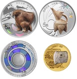 2023年國家寶藏 （文明曙光）金銀幣套 （3克金幣+15克銀幣x3）