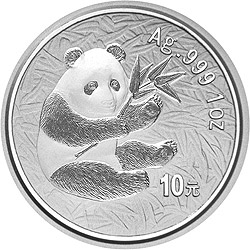 2000年1oz熊貓銀幣