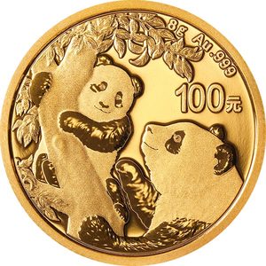2021年8g熊猫金幣