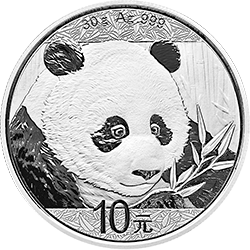 2018年30克熊貓銀幣