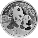 2024年熊貓銀幣30克