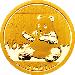 2017年1g熊貓金幣