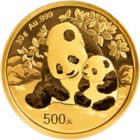 2024年熊貓金幣30克